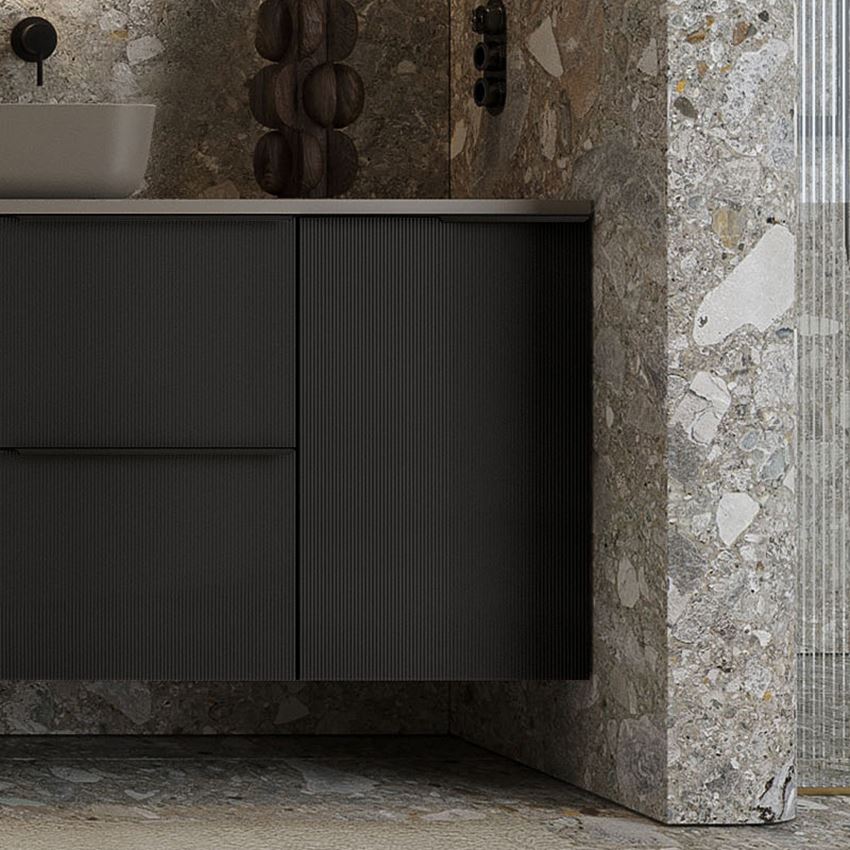 Komoda z koszem cargo Elita Soho 40 Black Matt