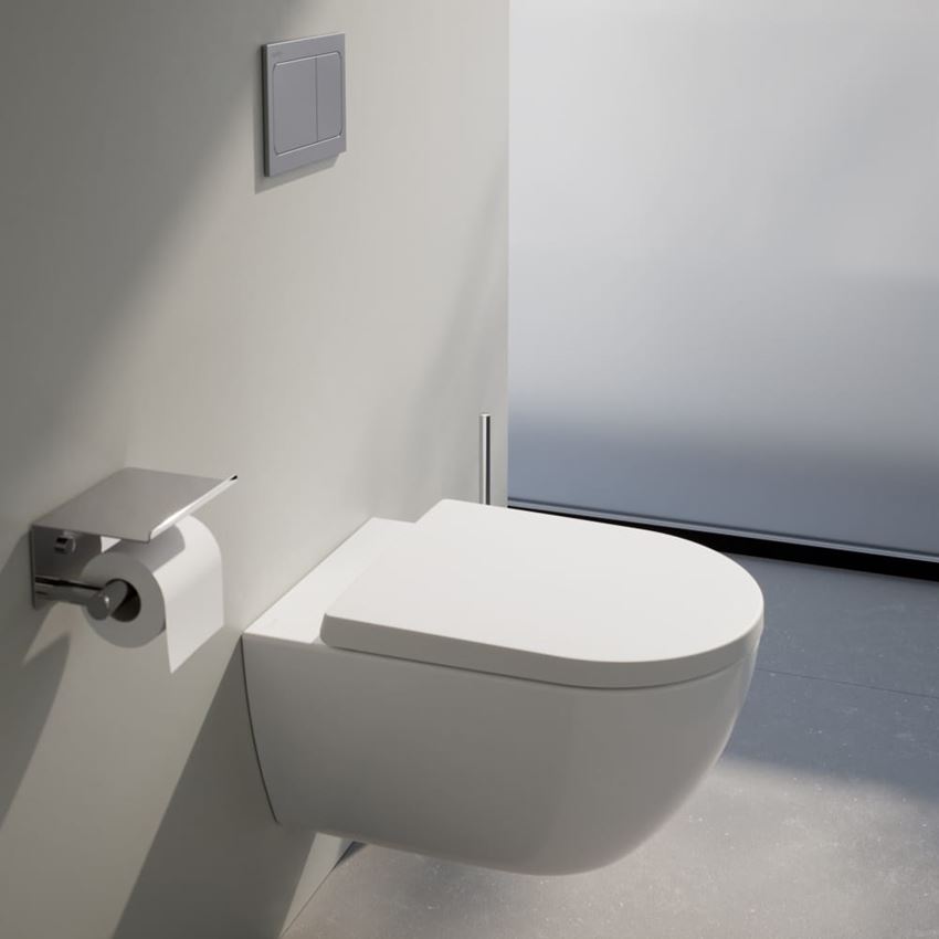 Miska WC podwieszana Silent Flush Rimless EasyFit 3.0 z deską WC wolnoopadającą 36x54 cm biała Laufen Pro X
