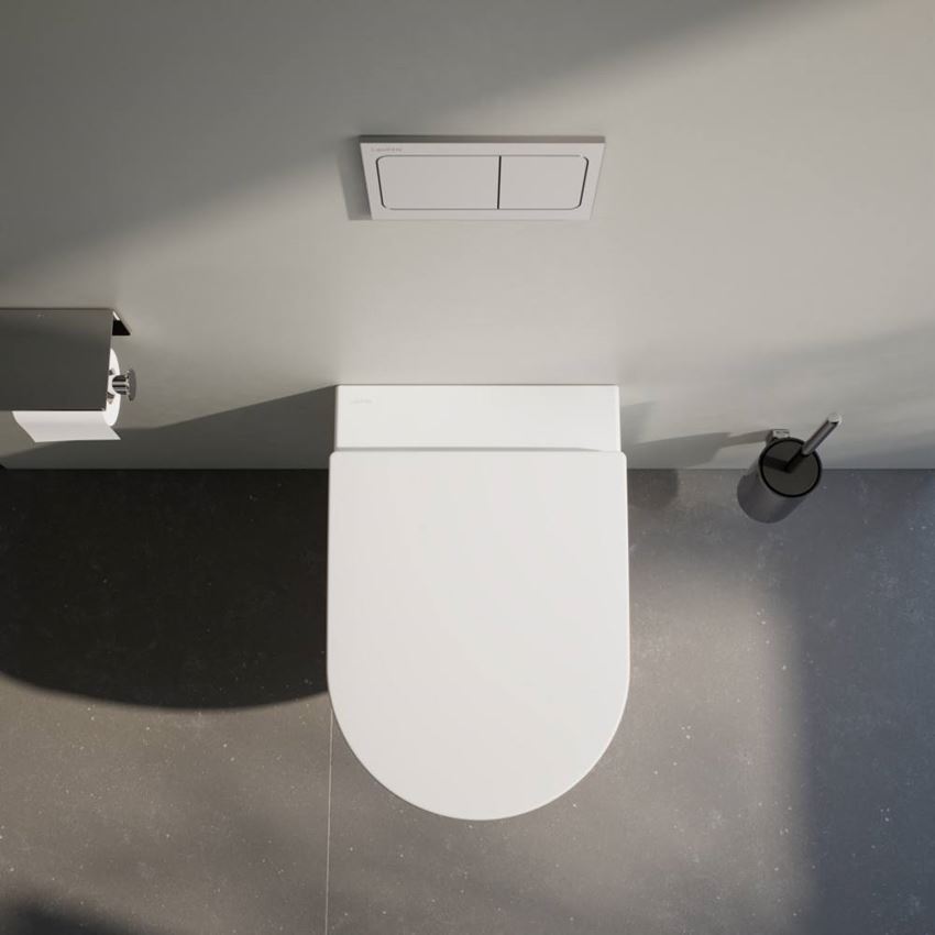 Miska WC podwieszana Silent Flush Rimless EasyFit 3.0 z deską WC wolnoopadającą 36x54 cm biała Laufen Pro X