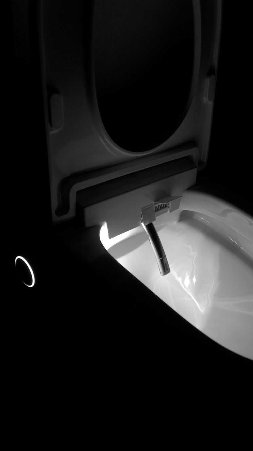 Miska WC smart z deską automatyczną, bezkołnierzowa 35 cm biała Deante Silia