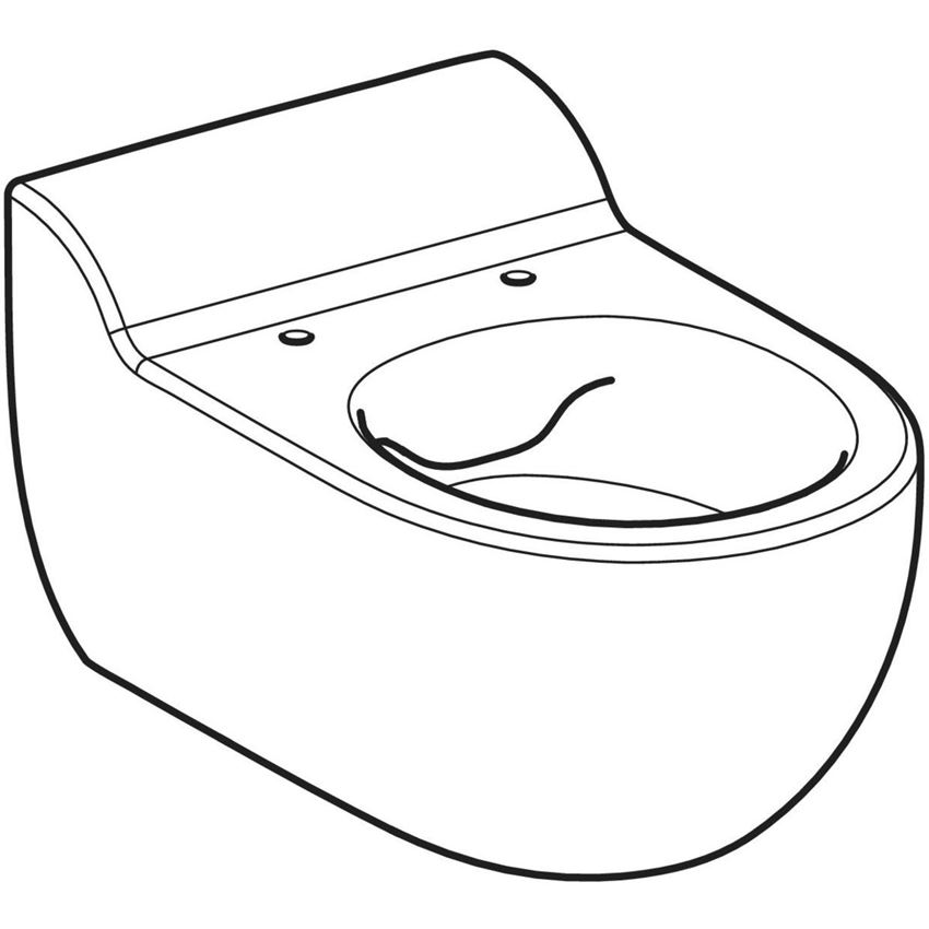 Miska WC podwieszana Geberit Bambini 502.959.00.1 rys techniczny