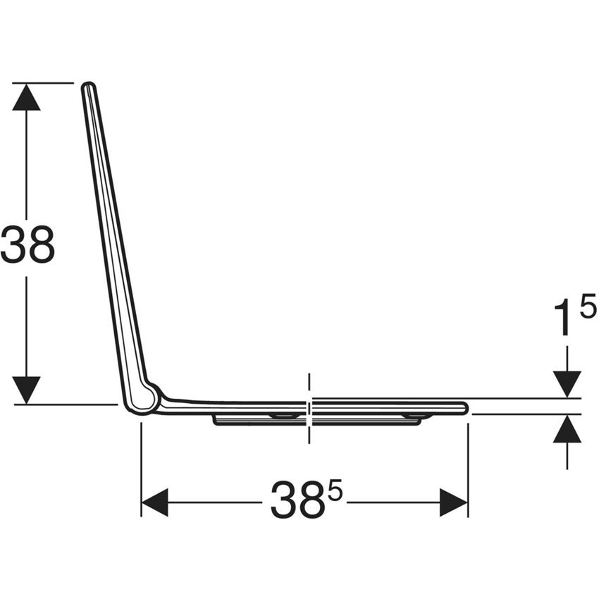 Deska sedesowa Geberit Bambini EasyMount 502.969.SX.1 rys techniczny