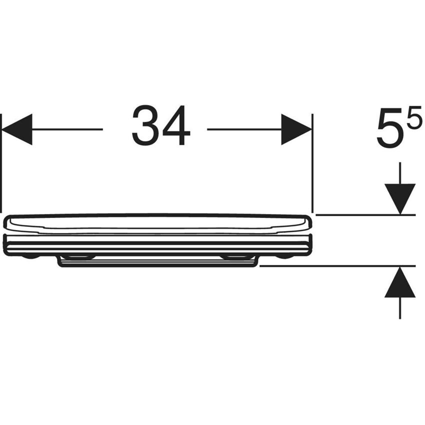 Deska sedesowa Geberit Bambini EasyMount 502.969.SX.1 rys techniczny