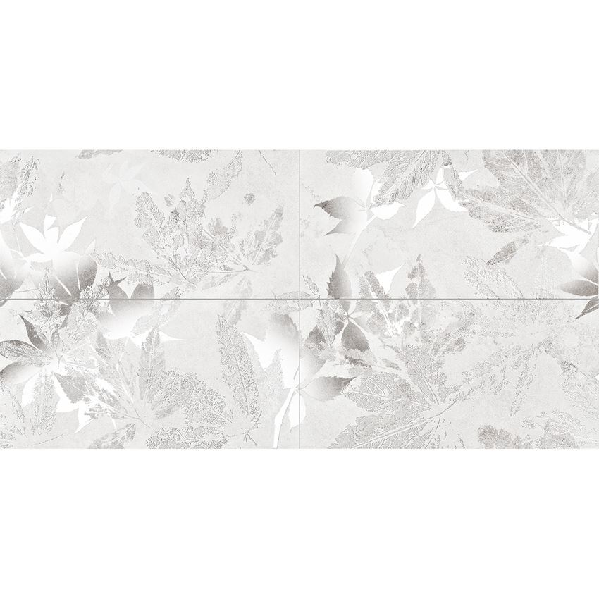 Dekor ścienny 4-elementowy mat+połysk 59,8x119,8 cm Domino Efemera Leaves