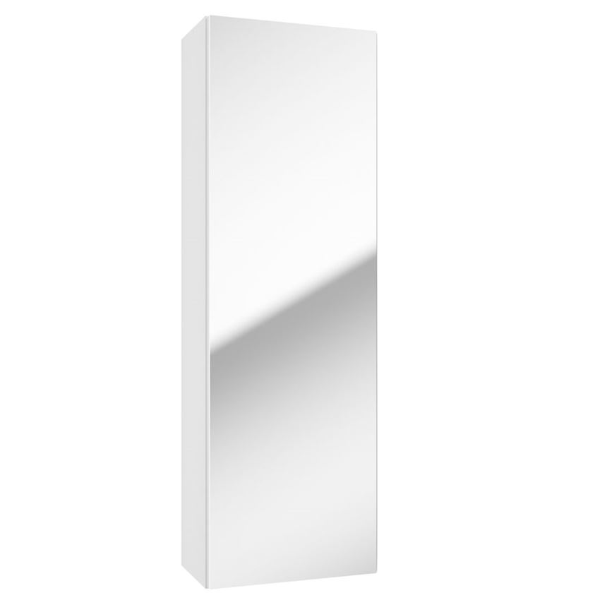 Szafka lustrzana 40 cm tafla lustrzana/lakier biały połysk Defra Duo E40