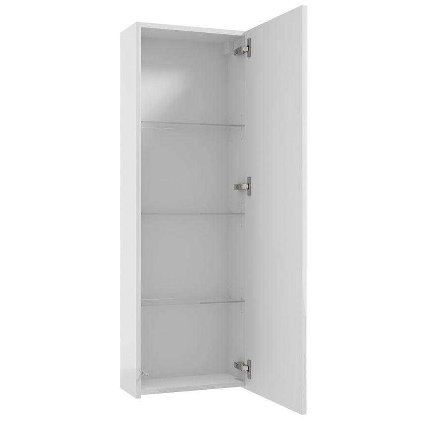 Szafka lustrzana 40 cm tafla lustrzana/lakier biały połysk Defra Duo E40