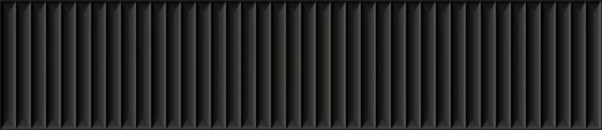 Płytka ścienna 6,5x29,8 cm Paradyż Duo Tonne Black Cegiełka Struktura A Mat