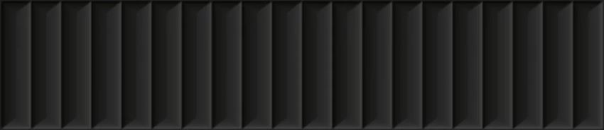Płytka ścienna 6,5x29,8 cm Paradyż Duo Tonne Black Cegiełka Struktura B Mat