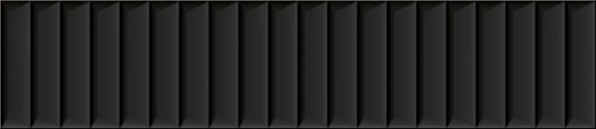 Płytka ścienna 6,5x29,8 cm Paradyż Duo Tonne Black Cegiełka Struktura C Mat