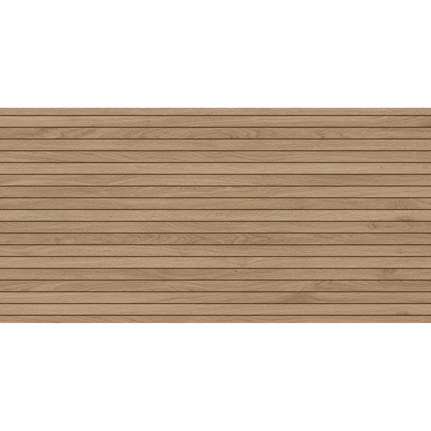 Płytka uniwersalna 59,8x119,8 cm Tubądzin Echo Lamella Beige STR