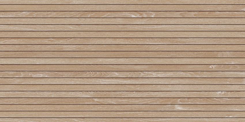 Płytka ścienna mat 59,8x119,8 cm Tubądzin Echo Lamella Beige STR