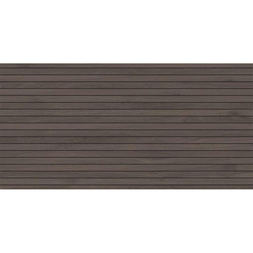 Płytka uniwersalna mat 59,8x119,8 cm Tubądzin Echo Lamella Brown STR