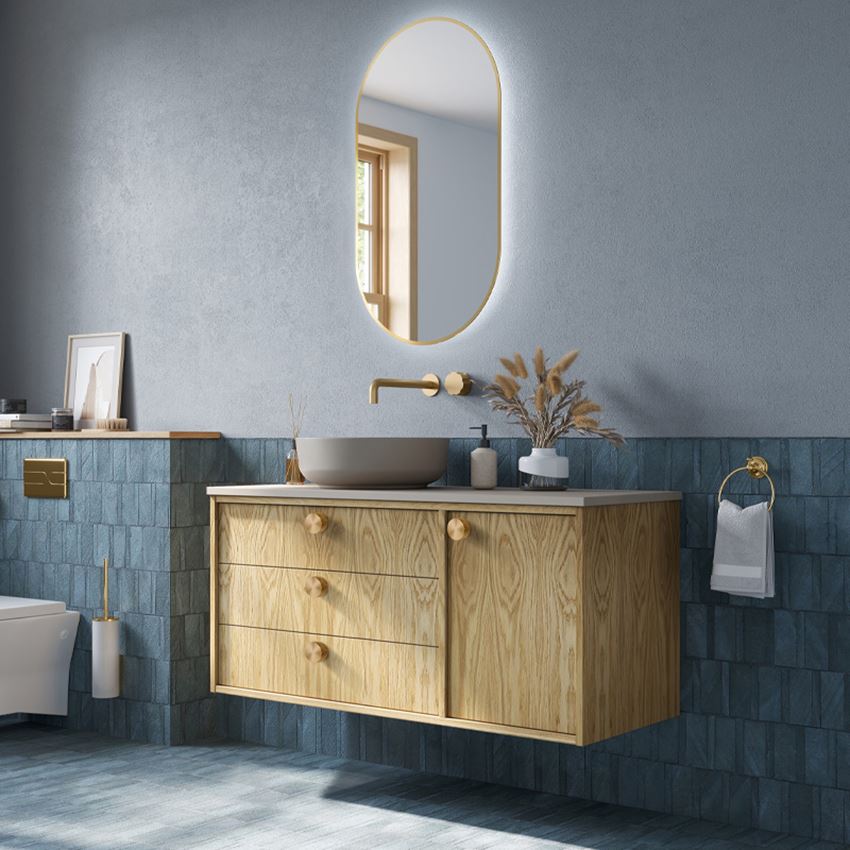 Szafka podumywalkowa Elita Legacy 120 3S 1D L Dąb Naturalny Fornir