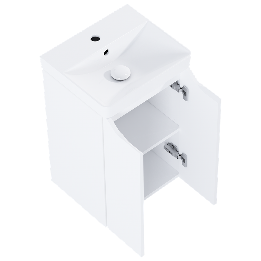 Szafka z umywalką 40 cm Elita Helo Compact 40 2D White Matt