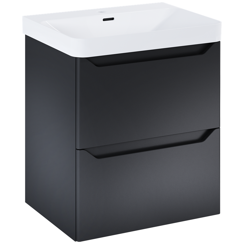 Szafka podumywalkowa bez umywalki 60 cm Elita Helo 60 2S Black Matt