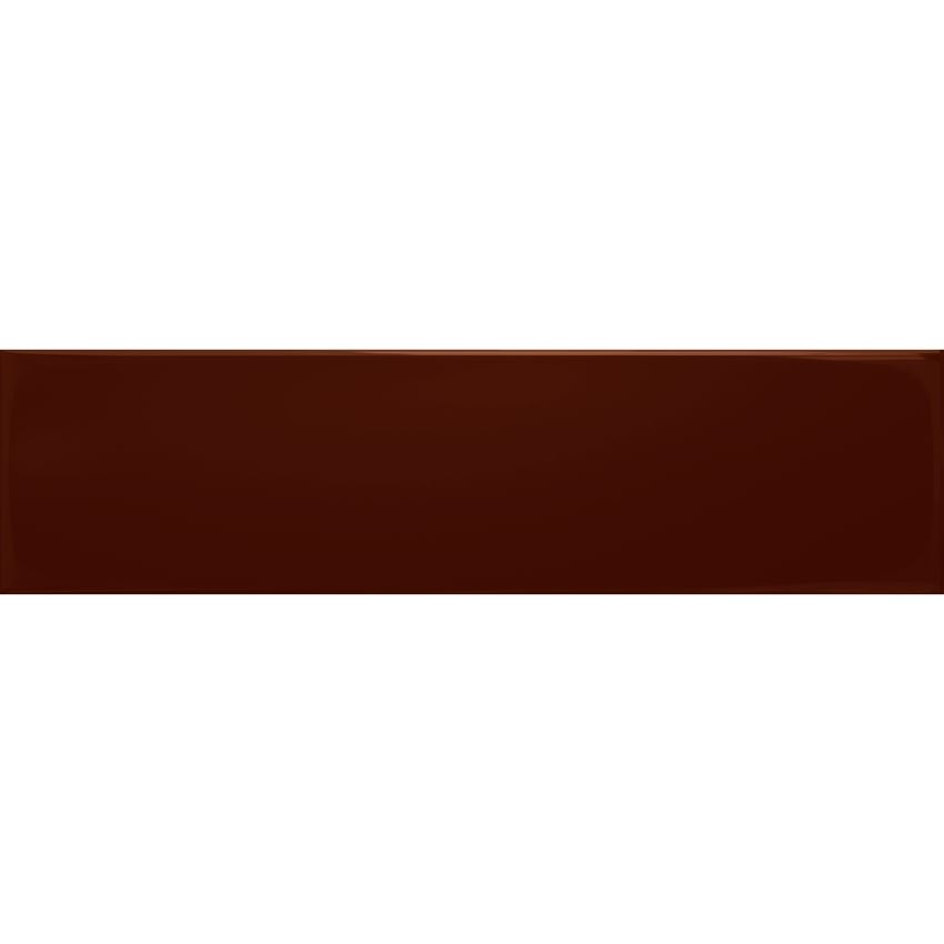 Płytka ścienna 7,8x29,8 cm Tubądzin Groove Burgundy Gloss