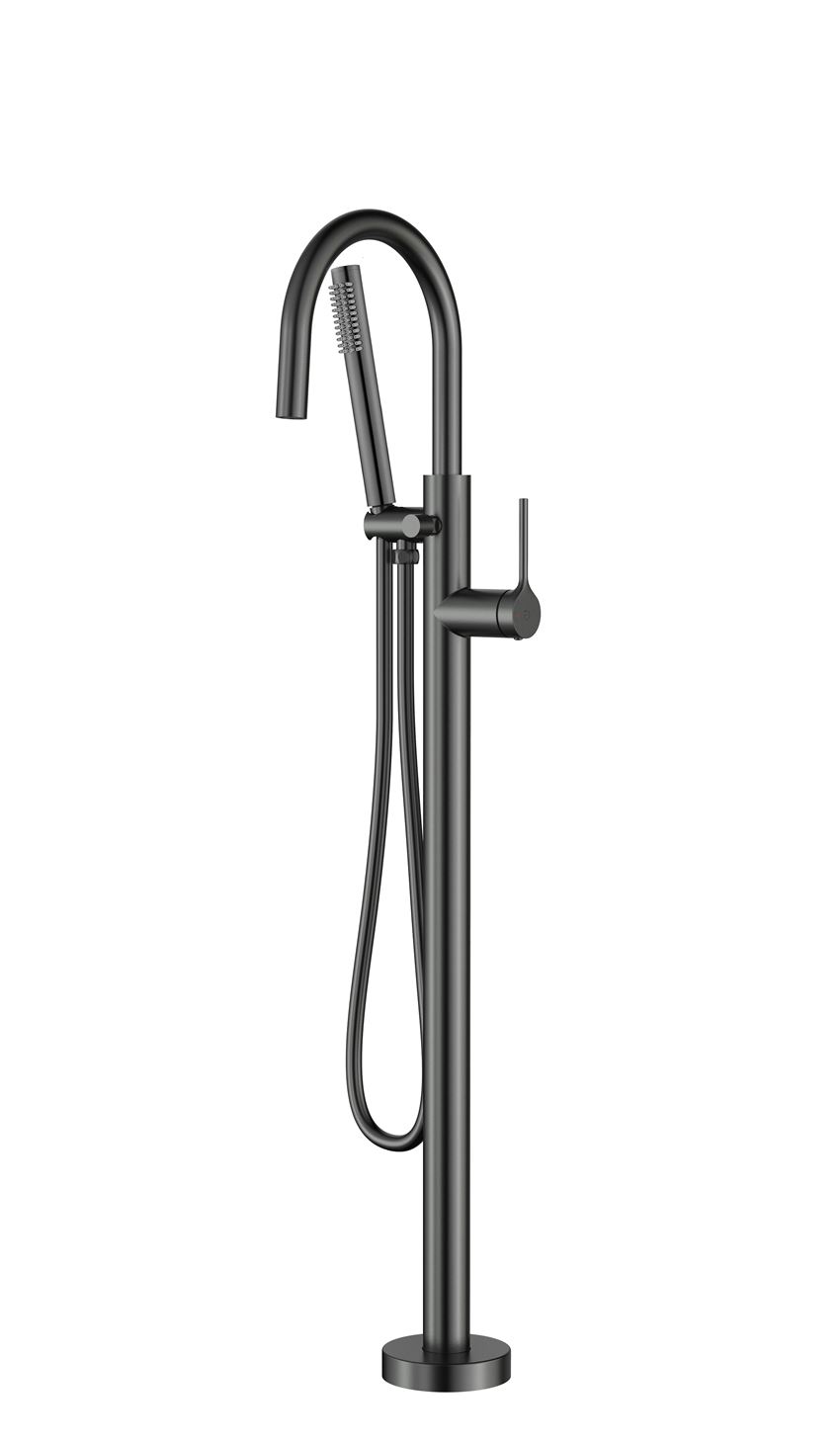 Bateria wannowa wolnostojąca gun metal FDesign Colibri