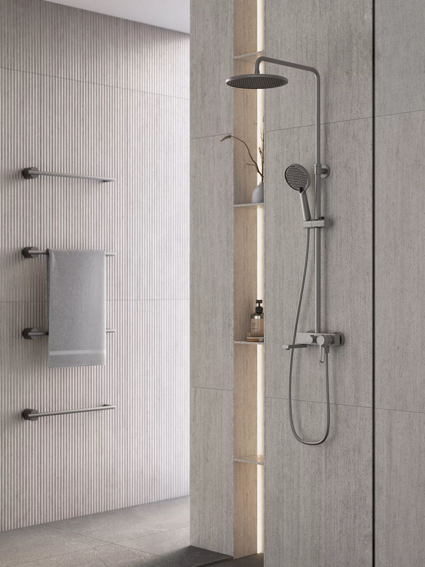 Zestaw prysznicowy z baterią FDesign Zaffiro rysunek