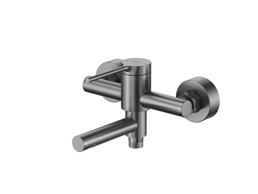 Bateria wannowa ścienna gun metal FDesign Colibri