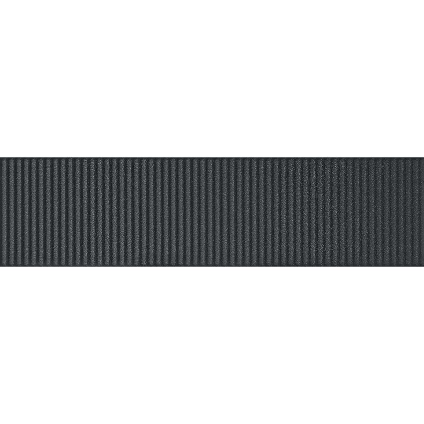 Płytka ścienna połysk 7,8x29,8 cm Tubądzin Groove Graphite Sugar 1 STR