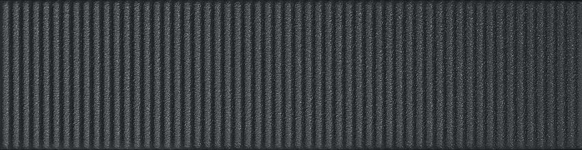 Płytka ścienna połysk 7,8x29,8 cm Tubądzin Groove Graphite Sugar 1 STR