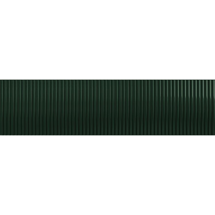 Płytka ścienna 7,8x29,8 cm Tubądzin Groove Green 1 STR Gloss
