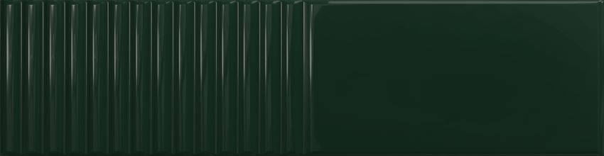 Płytka ścienna 7,8x29,8 cm Tubądzin Groove Green 2 STR Gloss