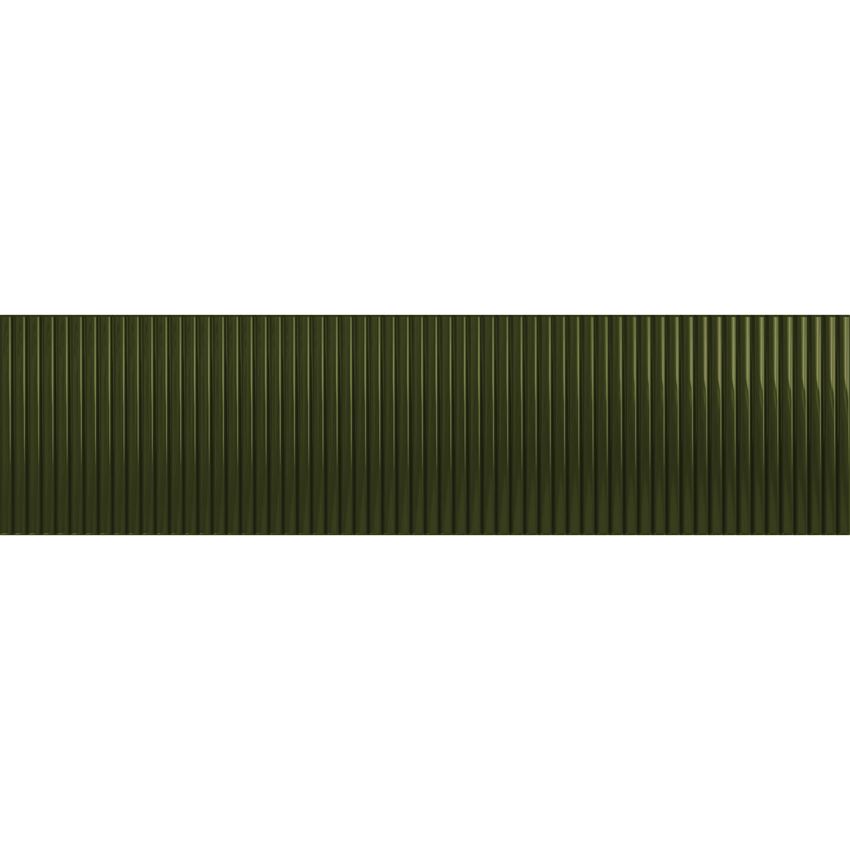 Płytka ścienna 7,8x29,8 cm Tubądzin Groove Olive 1 STR Gloss