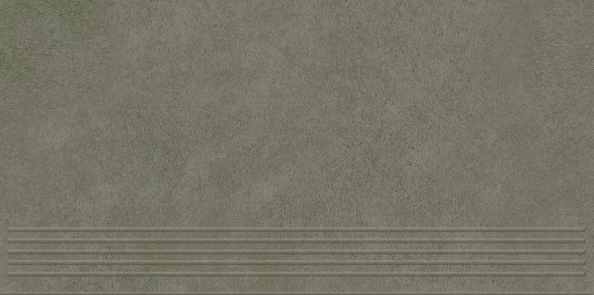 Płytka stopnicowa 29,8x59,8 cm Paradyż Intero Olive Stopnica Prosta Nacinana Mat