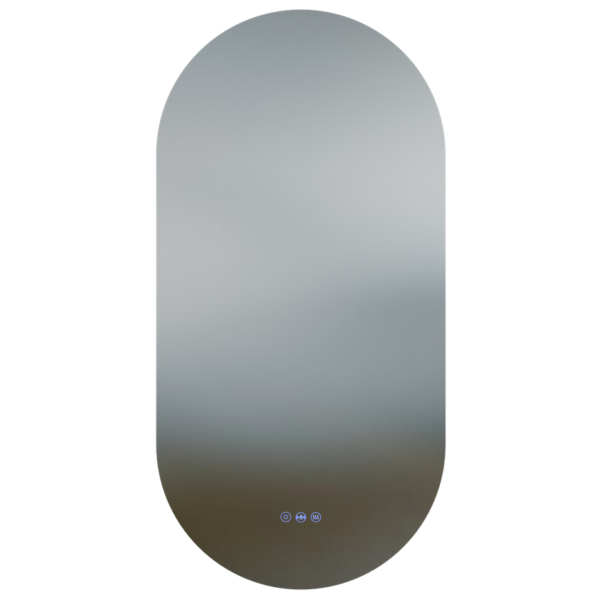 Lustro owalne z podświetleniem led 50x100 cm IÖ Luka New Oval