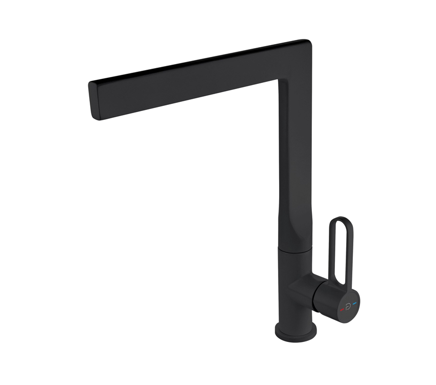 Jednouchwytowa bateria kuchenna czarna FDesign Zaffiro.png