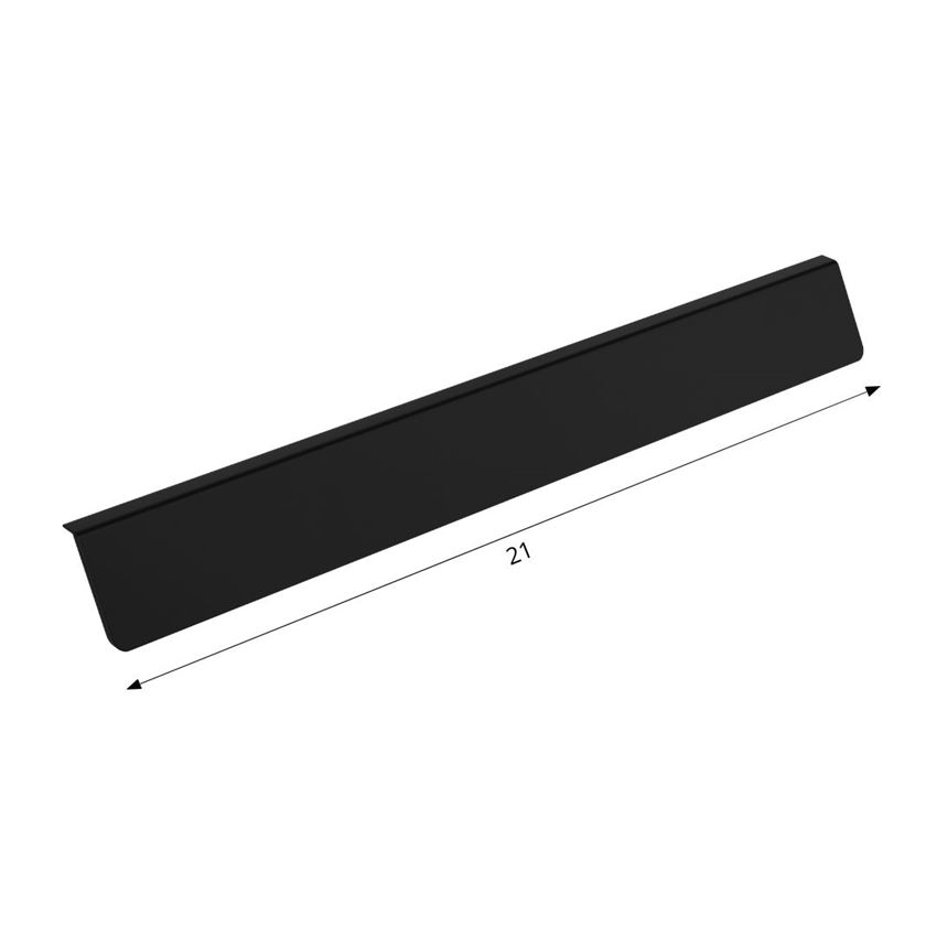 Uchwyt meblowy dwupunktowy 21 cm czarny mat Defra Joy