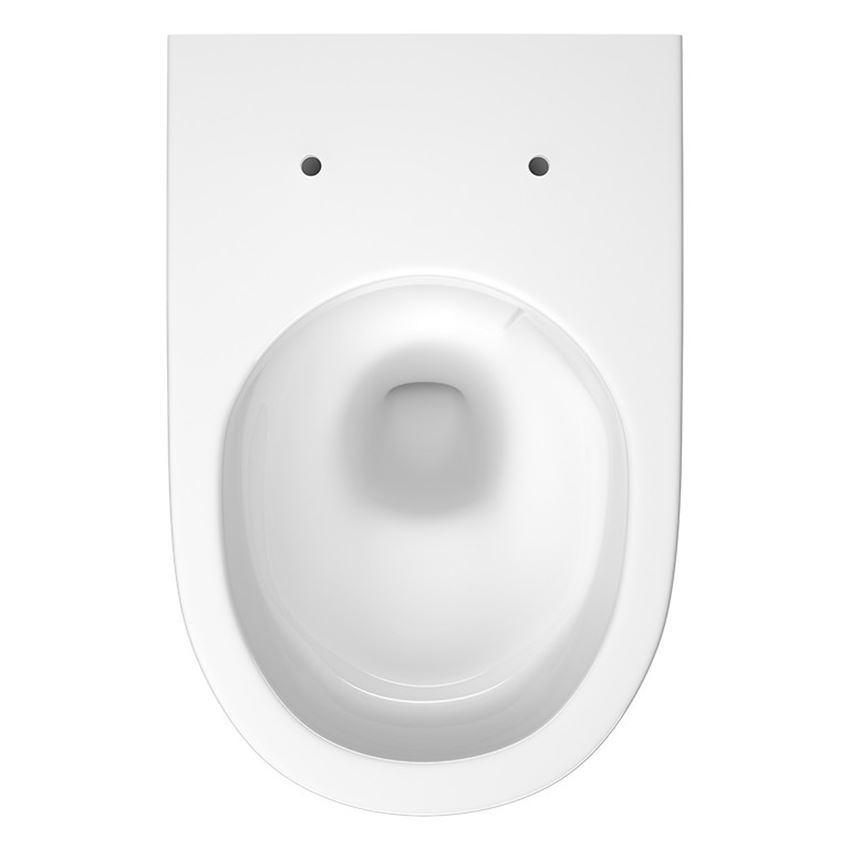 SET C199 Miska podwieszana City Pro Oval z deską Slim wolnoopadającą biała Cersanit City