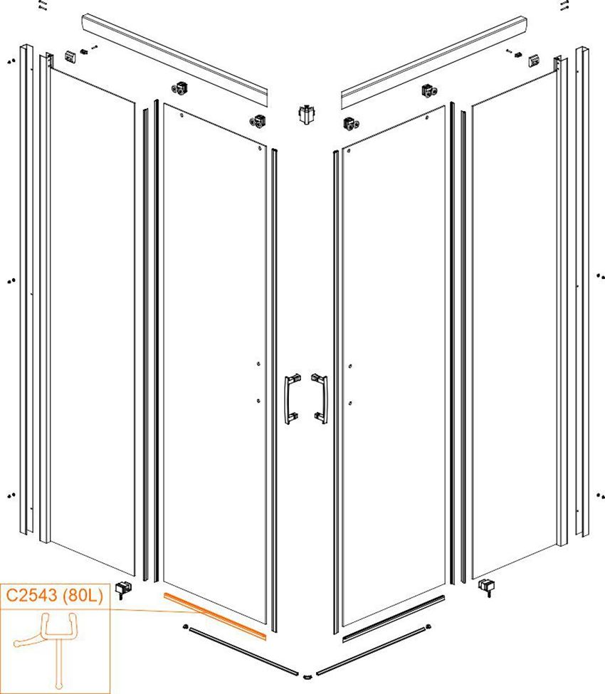 Uszczelka pozioma Sanplast C2543