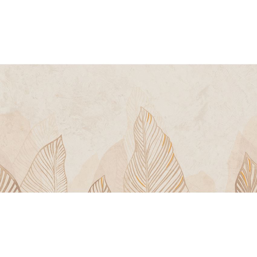 Dekor ścienny gresowy mat 59,8x119,8 cm Tubądzin Mild Clay Leaves D