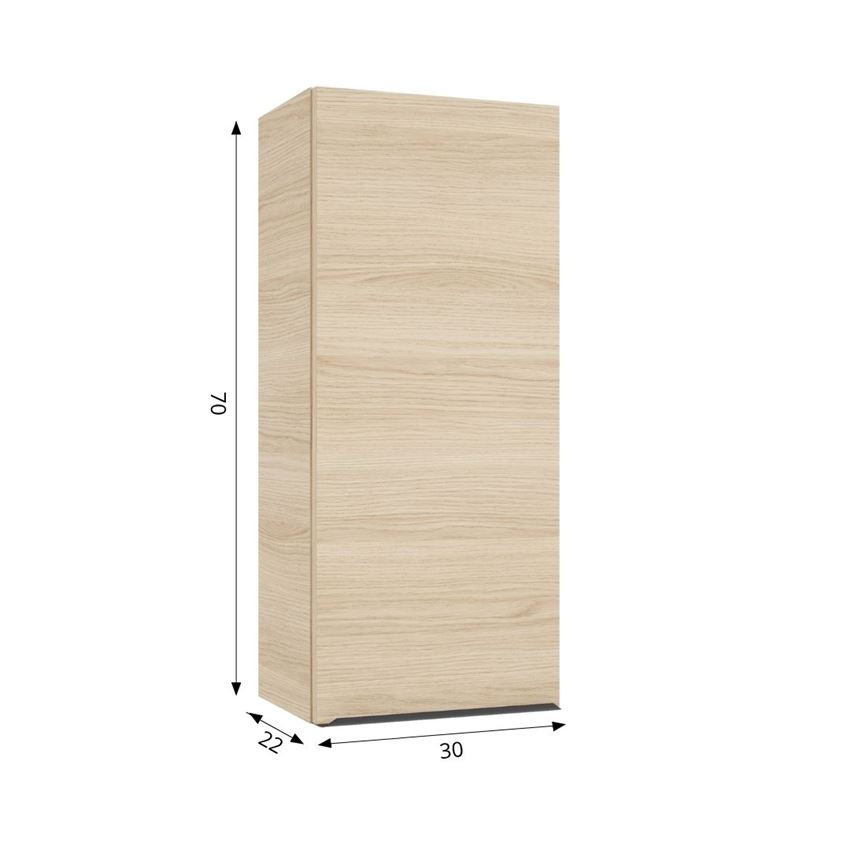 Szafka wisząca 30 cm dekor dąb vicenza jasny Defra Nino