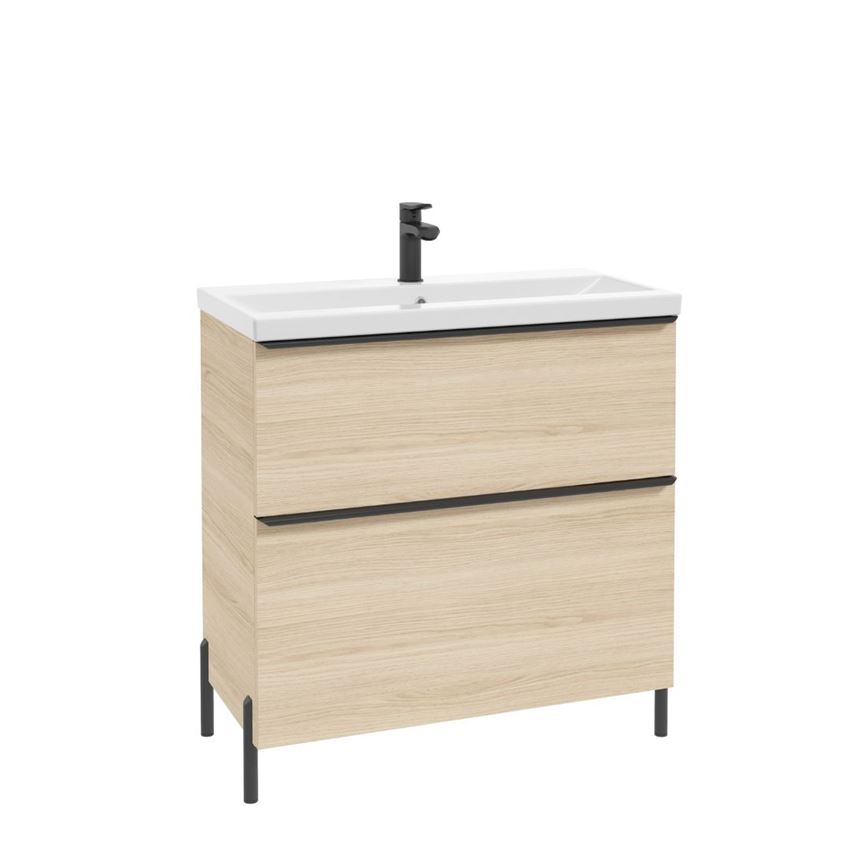 Szafka podumywalkowa 80 cm dekor dąb vicenza jasny Defra Nino