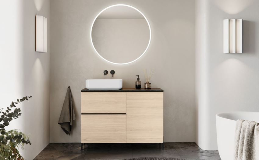 Jasna łazienka w minimalistycznej aranżacji