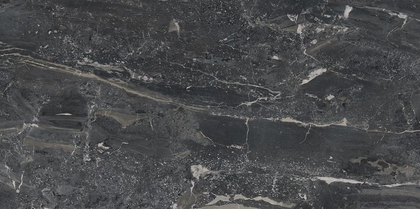 Płytka uniwersalna 59,8x119,8 cm Paradyż North Cathedral Black Gres Szkl. Rekt. Półpoler Soft