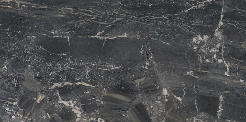 Płytka uniwersalna 59,8x119,8 cm Paradyż North Cathedral Black Gres Szkl. Rekt. Półpoler Soft