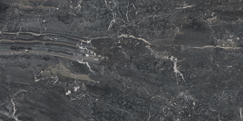 Płytka uniwersalna 59,8x119,8 cm Paradyż North Cathedral Black Gres Szkl. Rekt. Półpoler Soft