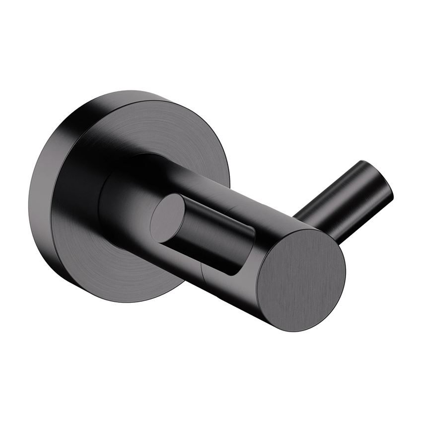 Haczyk podwójny antracyt szczotkowany Omnires Modern Project