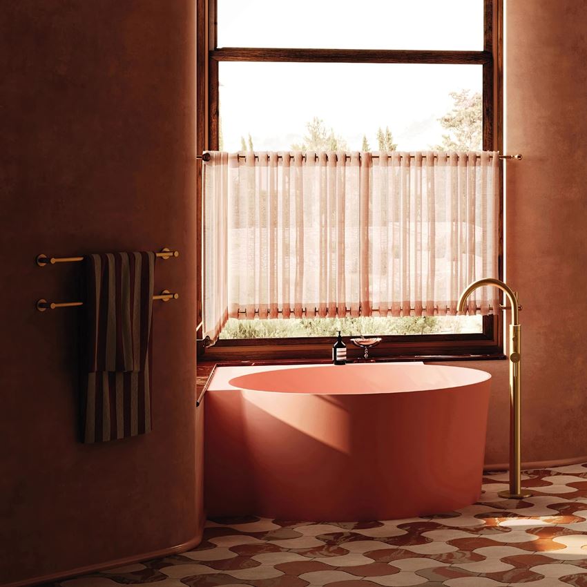 Wieszak na ręcznik 40 cm mosiądz szczotkowany Omnires Modern Project