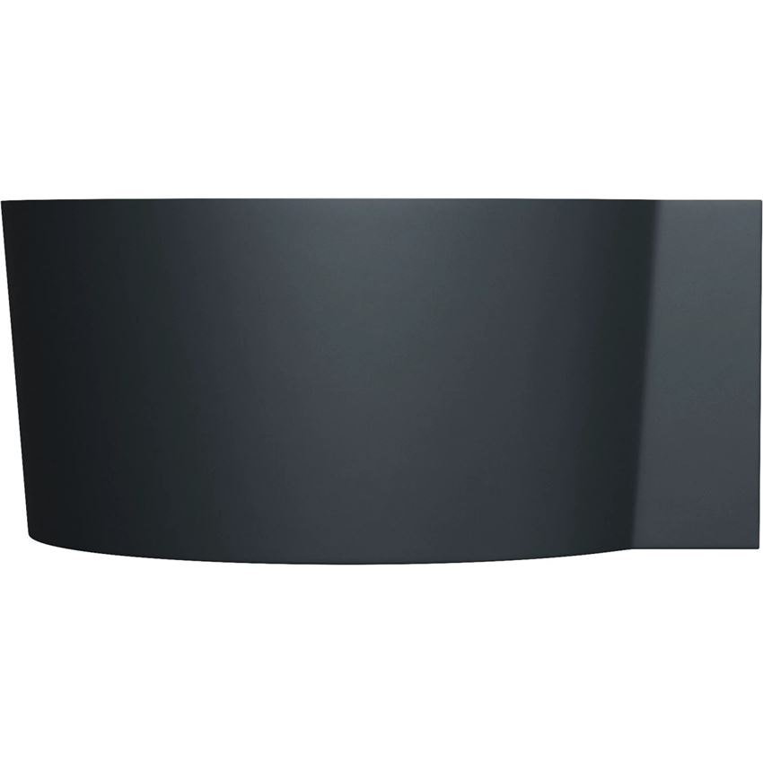 Wanna narożna okrągła 120x120 cm black lava mat Omnires Ovo