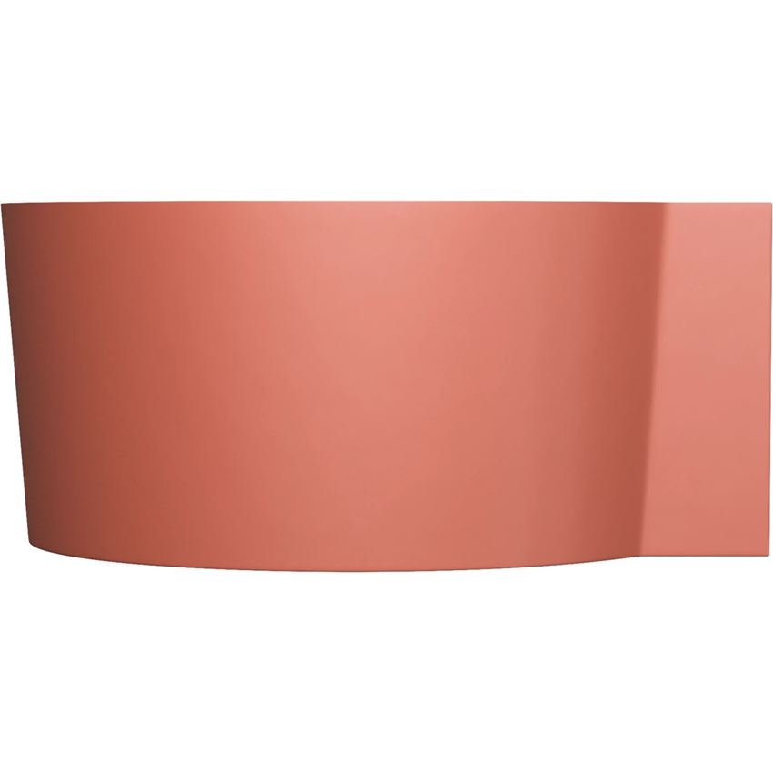 Wanna narożna okrągła 120x120 cm terracotta mat Omnires Ovo
