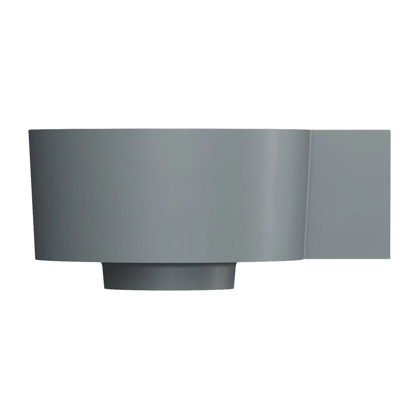 Umywalka nablatowa/wisząca - prawa 33x34 cm ash grey mat Omnires Ovo