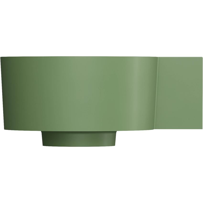 Umywalka nablatowa/wisząca - prawa 33x34 cm olive mat Omnires Ovo