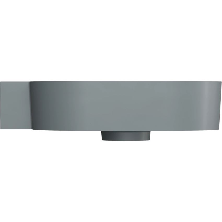 Umywalka nablatowa/wisząca - lewa 55x38 cm ash grey mat Omnires Ovo