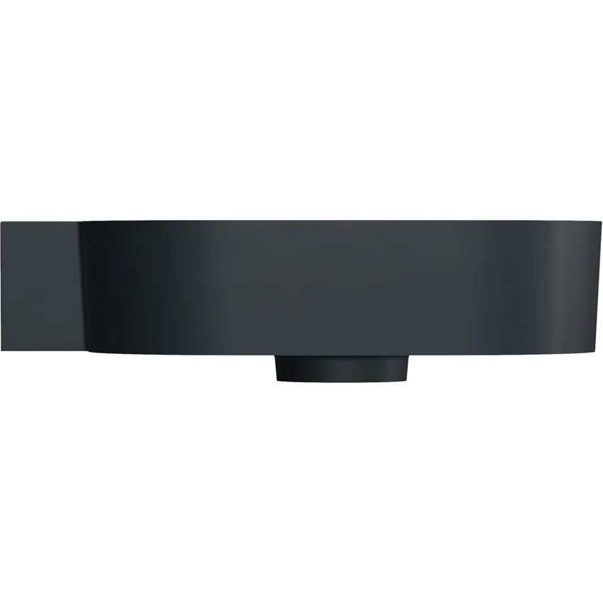 Umywalka nablatowa/wisząca - lewa 55x38 cm black lava mat Omnires Ovo