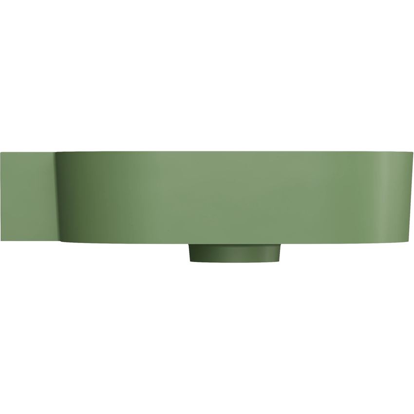 Umywalka nablatowa/wisząca - lewa 55x38 cm olive mat Omnires Ovo